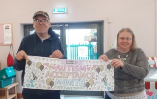 People we support with Autism Acceptance Month banner