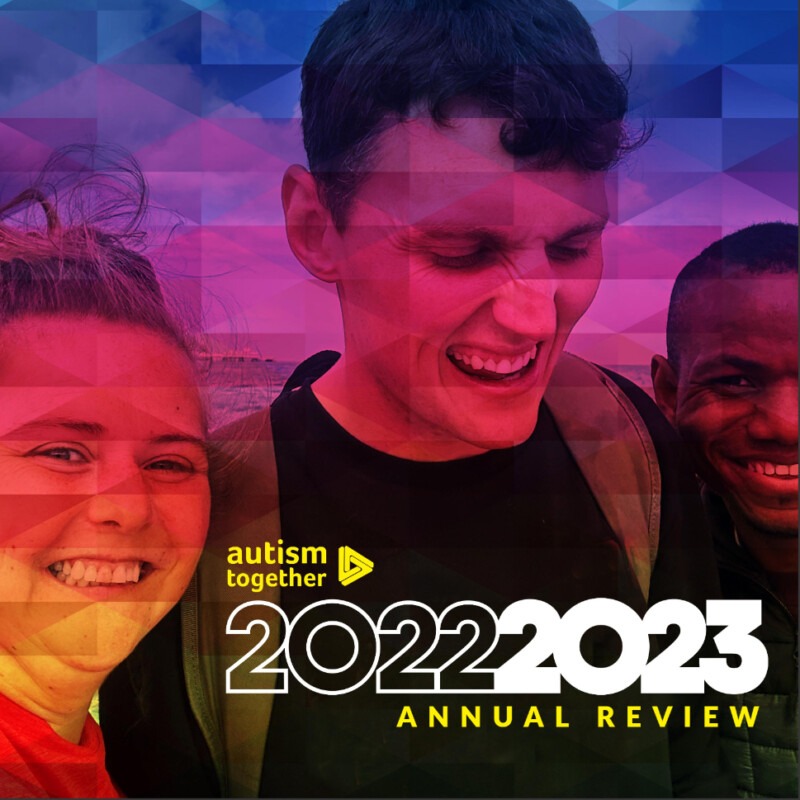 Cover of Autism Together's Annual Review 2022/23